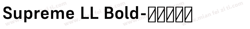 Supreme LL Bold字体转换